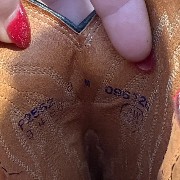 Vintage Dan Post Marlboro Brown Leather Cowboy Boots. Size 8 M - Picture 12 of 12